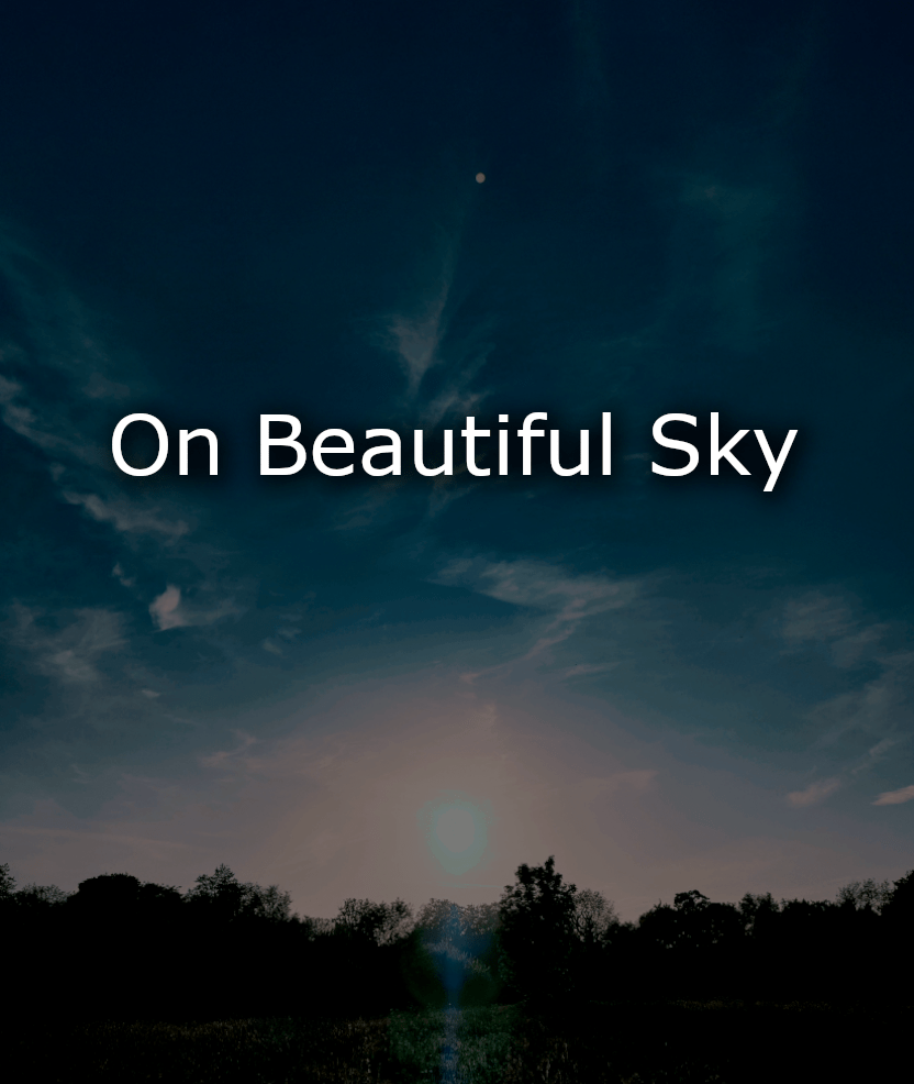 Link to 'On Beautiful Sky' poem by Sam Bartle